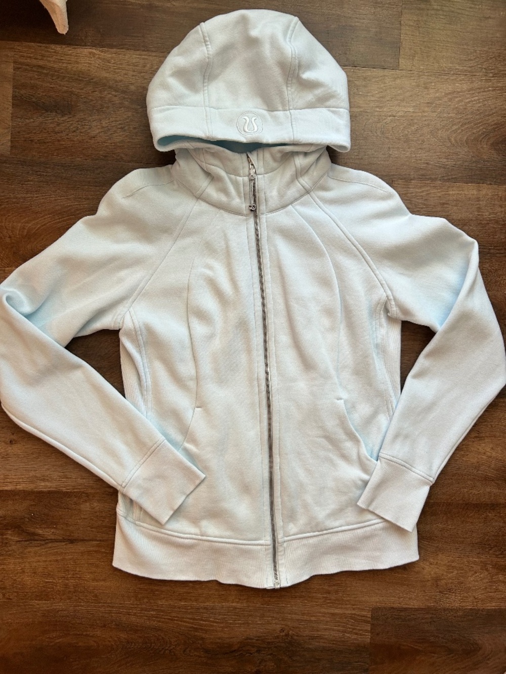 Lululemon Scuba Full Zip Hoodie Powder Blue Women's Size 12